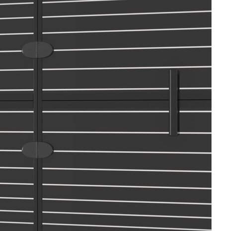 Douchewand inklapbaar 80x140 cm zwart 6