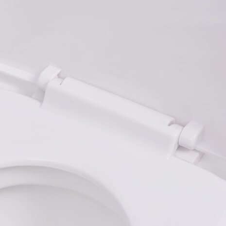 Hangend toilet met verborgen stortbak keramiek wit 7