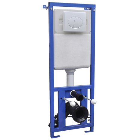 Hangend toilet randloos met verborgen stortbak keramiek wit 11