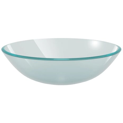 Wasbak gehard glas 42 cm matglas 2
