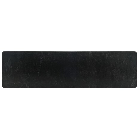 Gootsteen 45x30x12 cm marmer hoogglans zwart 5