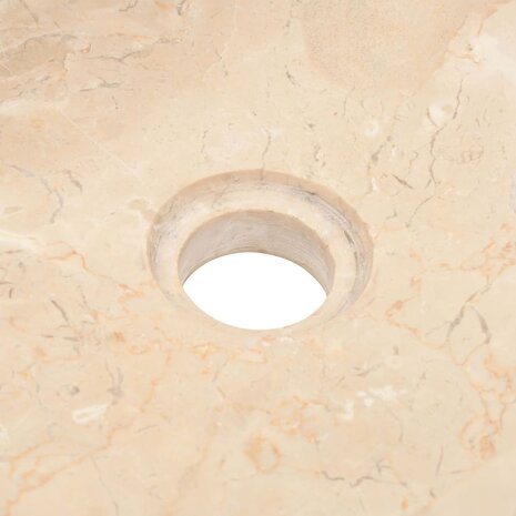 Gootsteen 45x30x12 cm marmer hoogglans crèmekleurig 7