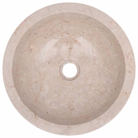 Gootsteen 40x12 cm marmer crème 12