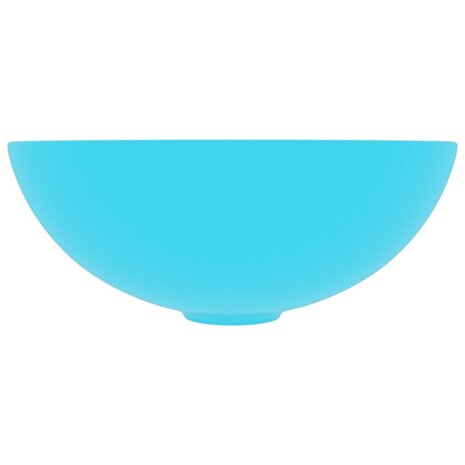 Wastafel rond keramiek lichtgroen 3