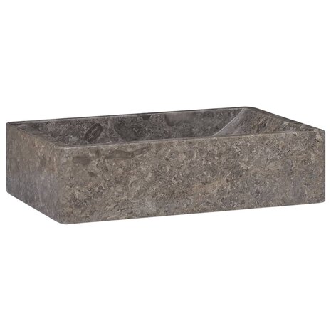 Gootsteen 45x30x12 cm marmer hoogglans grijs 1