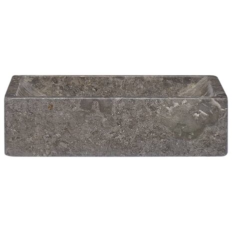 Gootsteen 45x30x12 cm marmer hoogglans grijs 2