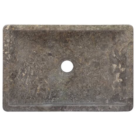 Gootsteen 45x30x12 cm marmer hoogglans grijs 5