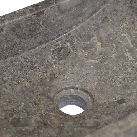 Gootsteen 45x30x12 cm marmer hoogglans grijs 6