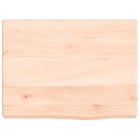 Wastafelblad 40x30x(2-4) cm onbehandeld massief hout 3