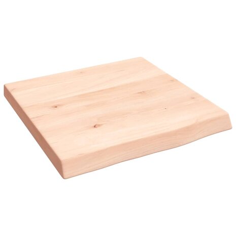 Wastafelblad 40x40x(2-4) cm onbehandeld massief hout 2