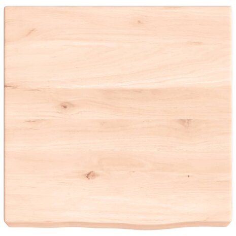 Wastafelblad 40x40x(2-6) cm onbehandeld massief hout 3