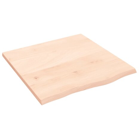 Wastafelblad 60x60x2 cm onbehandeld massief hout 2