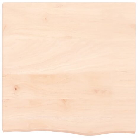 Wastafelblad 60x60x2 cm onbehandeld massief hout 3