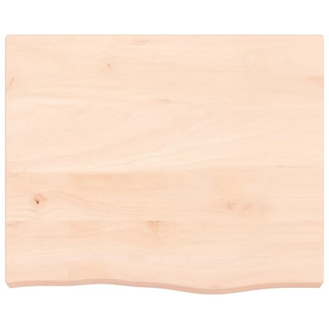 Wastafelblad 60x60x(2-6) cm onbehandeld massief hout 3