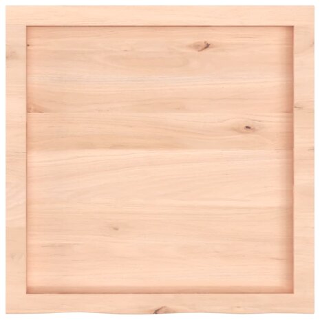 Wastafelblad 60x60x(2-6) cm onbehandeld massief hout 4