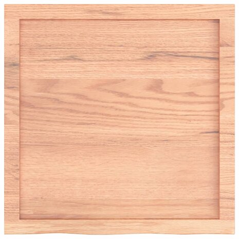 Wastafelblad 60x60x(2-6) cm behandeld massief hout lichtbruin 4