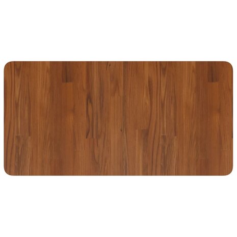 Wastafelblad 80x40x1,5 cm behandeld massief hout donkerbruin 2