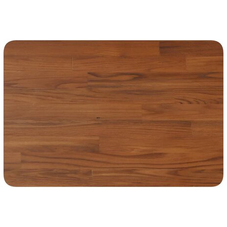 Wastafelblad 60x40x1,5cm behandeld massief hout donkerbruin 2