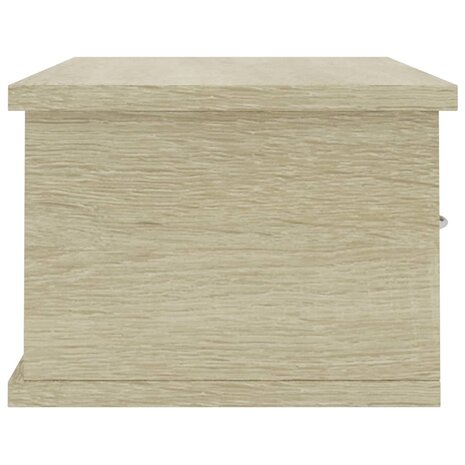 Wandschap met lades 60x26x18,5 cm bewerkt hout sonoma eiken 5