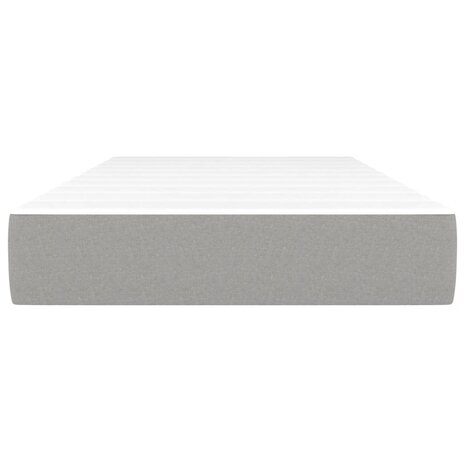 Pocketveringmatras 80x200x20 cm stof lichtgrijs 3