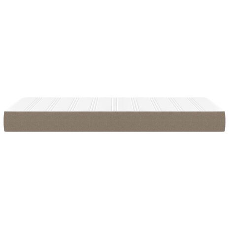 Pocketveringmatras 80x200x20 cm stof taupe 4