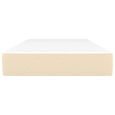 Pocketveringmatras 80x200x20 cm stof crèmekleurig 3