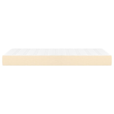 Pocketveringmatras 80x200x20 cm stof crèmekleurig 4
