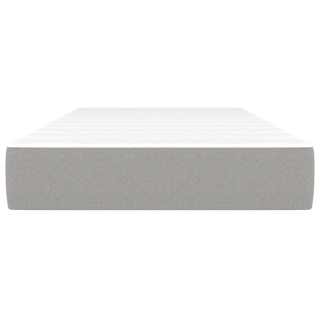 Pocketveringmatras 90x190x20 cm stof lichtgrijs 3