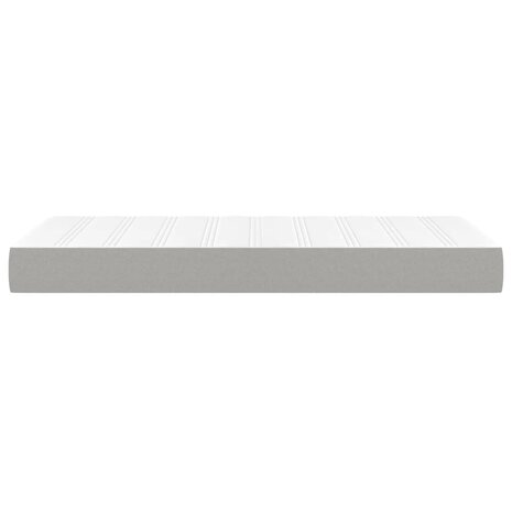 Pocketveringmatras 90x190x20 cm stof lichtgrijs 4