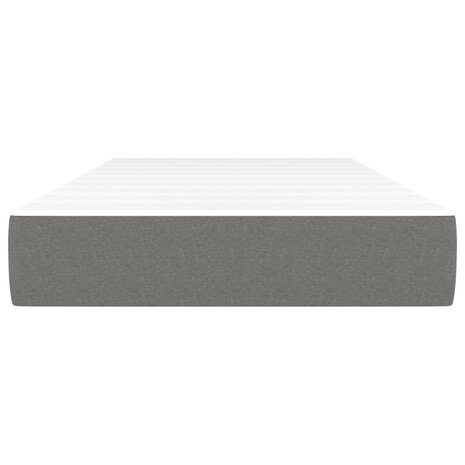 Pocketveringmatras 90x190x20 cm stof donkergrijs 3