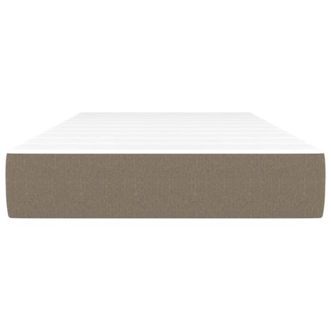 Pocketveringmatras 90x190x20 cm stof taupe 3