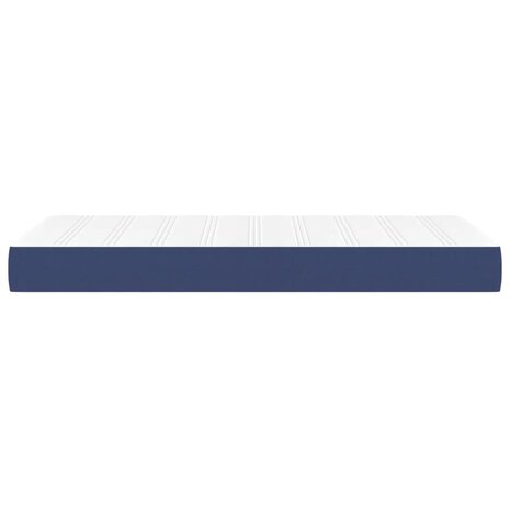 Pocketveringmatras 90x200x20 cm stof blauw 4