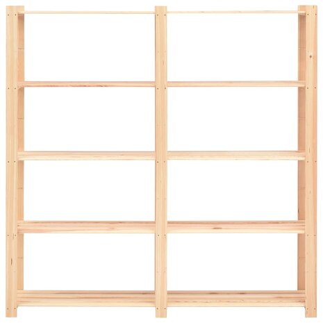 Opbergrek 5-laags 170x38x170 cm massief grenenhout 500 kg 3