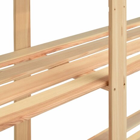 Opbergrek 5-laags 170x38x170 cm massief grenenhout 500 kg 5