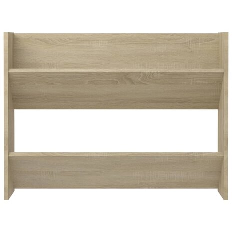 Wandschoenenkast 80x18x60 cm spaanplaat sonoma eikenkleurig 4