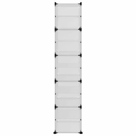Schoenenrek 44x31,5x153,5 cm polypropeen transparant 4