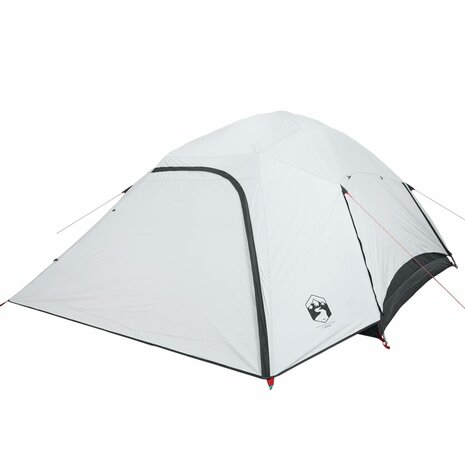 Koepeltent 6-persoons waterdicht verduisterend stof wit 4