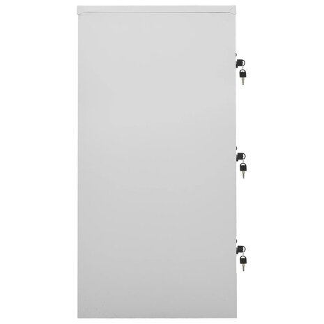 Lockerkast 90x45x92,5 cm staal lichtgrijs en blauw 3