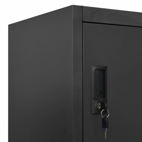 Lockerkast 90x45x180 cm staal antracietkleurig 7