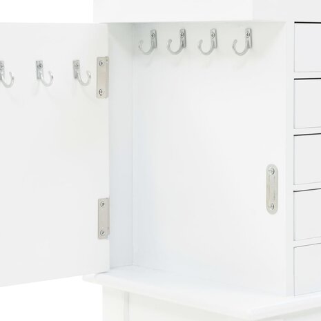 Sieradenkastje vrijstaand wit 7