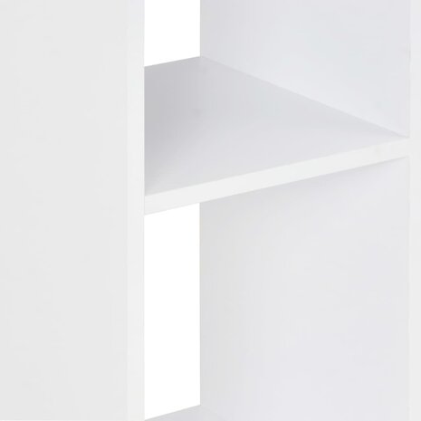 Bartafel 60x60x110 cm wit en sonoma eikenkleurig 5