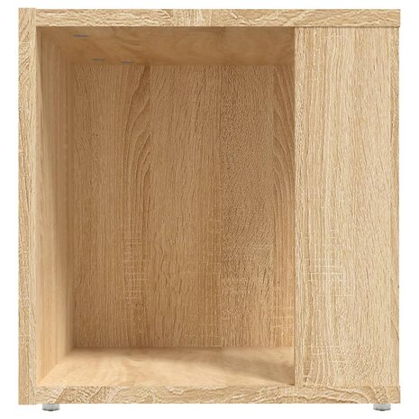 Bijzettafel 33x33x34,5 cm spaanplaat sonoma eikenkleurig 6