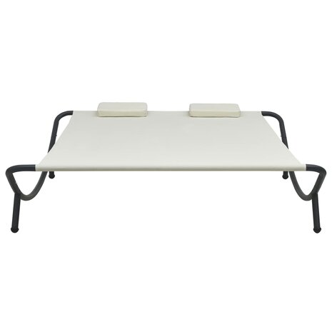 Loungebed stof crème 2