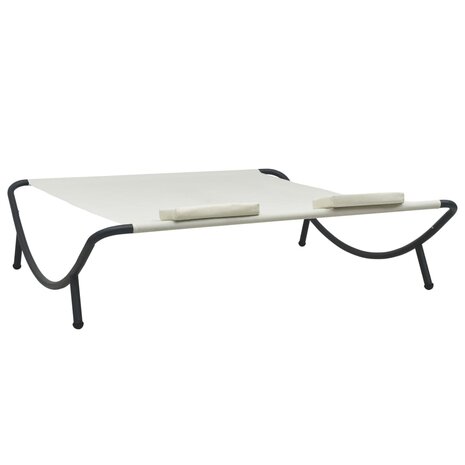 Loungebed stof crème 4