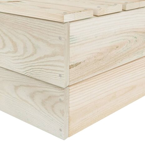 Tuinbank 2-zits pallet geïmpregneerd vurenhout 6