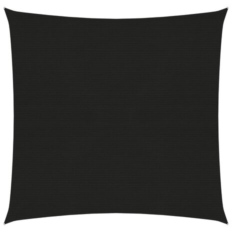 Zonnezeil 160 g/m² 2,5x3 m HDPE zwart 1
