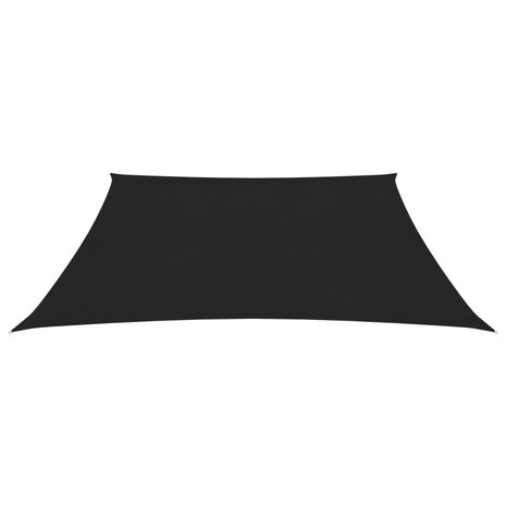 Zonnezeil 160 g/m² 2,5x3 m HDPE zwart 2