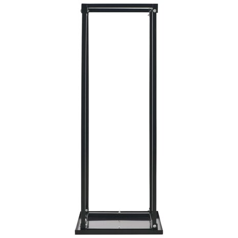 Haardhoutrek met basis 37x37x113 cm staal zwart 3
