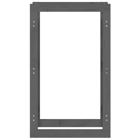 Haardhoutrek 60 x 25 x 100 cm massief grenenhout grijs 5