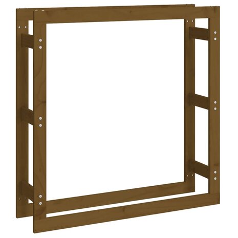 Haardhoutrek 100x25x100 cm massief grenenhout honingbruin 2